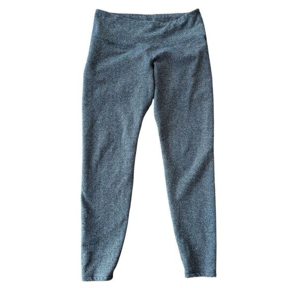 Old Navy Active High-Waisted CozeCore Herringbone Leggings Large Grey - Picture 2 of 6